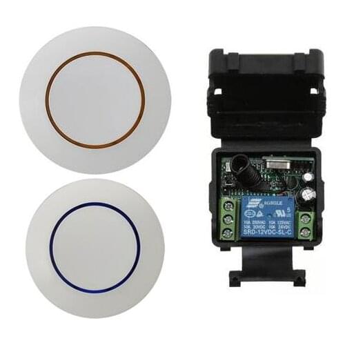 Universal RF DC 12 v 1channel 10A relay mini wireless remote control switch 315MHZ/433MHZ lighting wall button controller