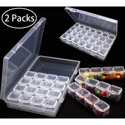 28Lattices Dismountable Diamond Embroidery Accessories diamond painting Boxes Cross Stitch Storage Organizer Home Storage