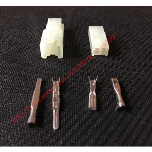 5 Set 2 Pin Electronic Female Male Automotive Connector Auto Household Connector Crimp Terminal Connector