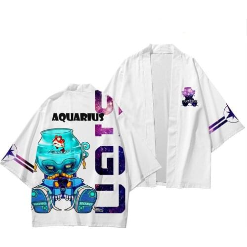 8.Sun Proof Clothes Style Daopao Couple Ancient Chinese Kimono Japanese Summer Element Thin Coat Japanese Kimono Cardigan Haori