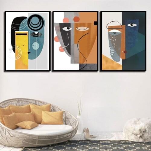 Abstract Modern Line Drawing Character Poster Scandinavia Wall Art Picture Posters Prints Living Room Home Decoration Unframed