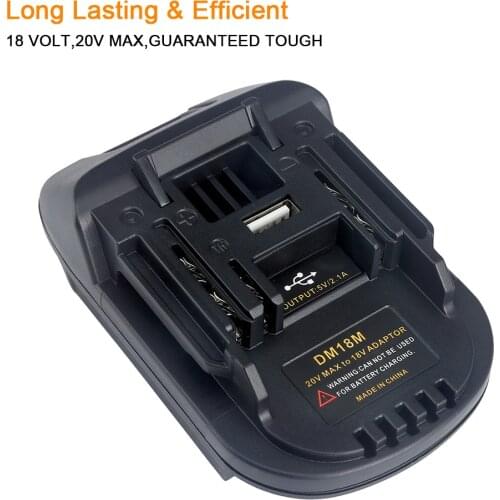 20V To 18V Battery Convertor Adapter DM18M For Dewalt For Mikwaukee to Li-Ion Charger For BL1830 BL1850 Batteries 2020