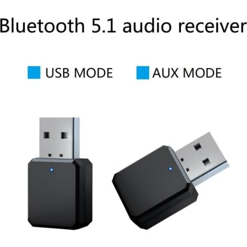 Bluetooth 5.1 Audio Receiver Transmitter Hands-free Mini 3.5mm Jack AUX USB Stereo Music Wireless Adapter For TV Car PC Phone