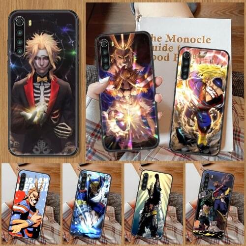 All Might My Hero Academia anime Phone Case For Xiaomi Redmi Note 7 8 9 10 7A 8T 9A 9T 9S 10S Pro black art coque painting