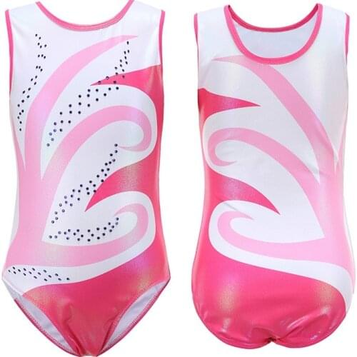 Kids Ballet Gymnastics Suit Sleeveless Leotards Dance Practice Clothes Girls Body Suit Gimnastic Costume ML KL