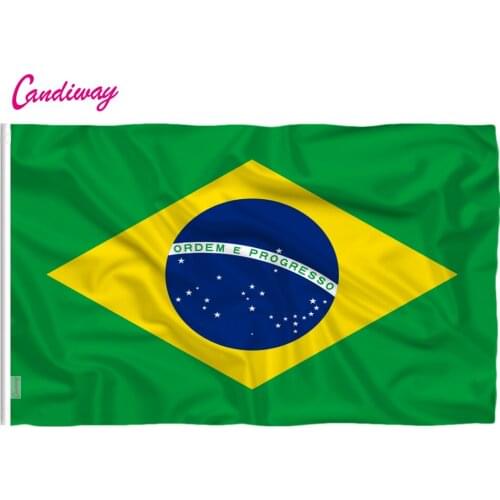Football banners Home decoration High Quality Outdoor No Flagpole Brazil flag Indoor