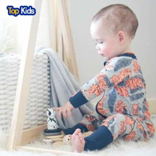 Infant Jumpsuit Long Sleeves Romper Baby Boy Girl Clothes Tiny Cottons New Born Toddler Onesie Overall Outfit Pajamas MR0117