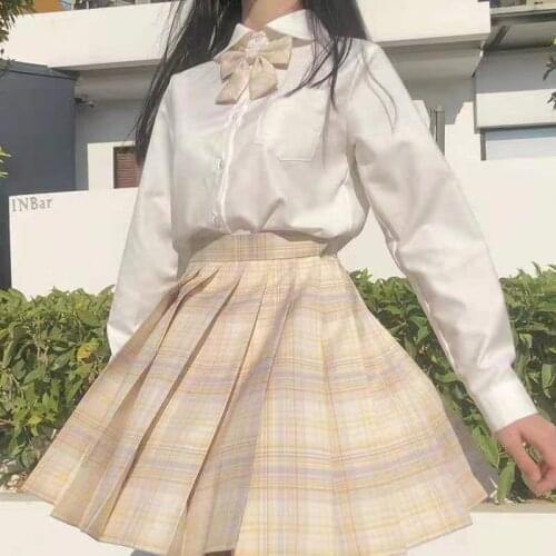 Plaid Summer Women Skirt 2021 High Waist Stitching Student Pleated Skirts Women Cute Sweet Girls Dance Mini Skirt