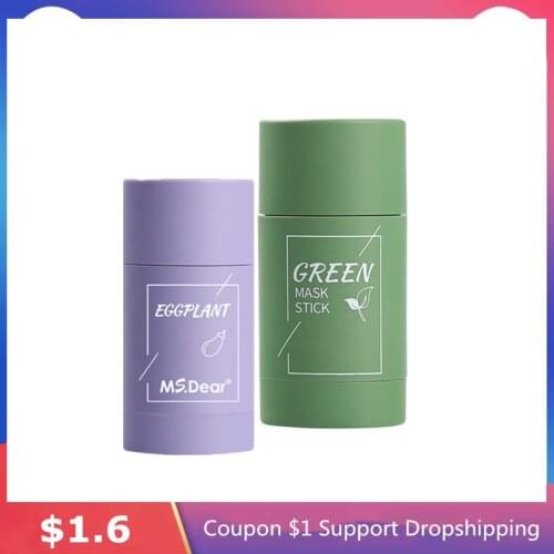 Face Masks Green Mask Stick Korean Cosmetics Remover Blackheads1 Nose Black Dots Acne Moisturizing Skin cleansing Anti-wrinkle