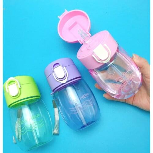 330ml Cute Feeding Baby Cup Sippy Cup Children Learn Feeding Kids Cup Drinking Bottle With Handle Childrens Training Cups