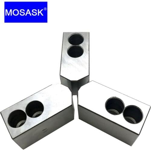 MOSASK 120 Degree 5 8 10 12 Inch CNC Lathe Boring Tool Cutting Machining Standard Hollow Soft Jaws
