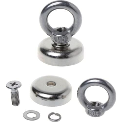 Powerful Round Neodymium Magnet Hook Metal Detector Strong Sea Fishing Hunting