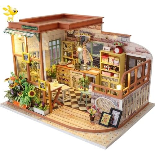 DIY Kit Casa Doll House Furniture Miniature Dollhouse DIY Miniature House Room Box Theatre Toys For Children Casa Dollhouse A04B
