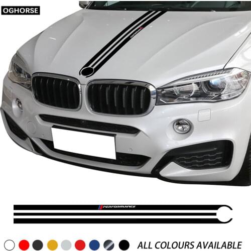 Car Hood Sticker M Performance Engine Cover Bonnet Decal For BMW X6 G06