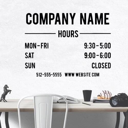 Custom company name Stickers Home Decoration Decor Living Room Office Comppany Removable Diy Pvc Home Decoration Accessories