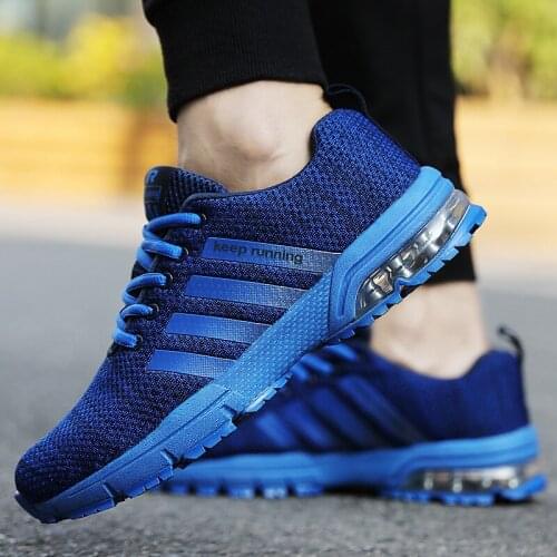 Spring and autumn new style flying woven jogging sprint sneakers mens fitness shoes womens shoes marathon cushion mens shoes