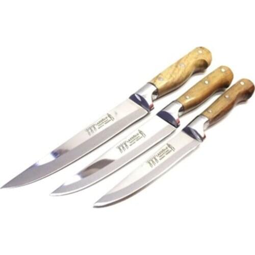 3 pcs Chef Knives Surmene Handmade Wood Handle Stainless Steel Chef Knives Meat Fish Fruit Cooking Tools Accessories Knife