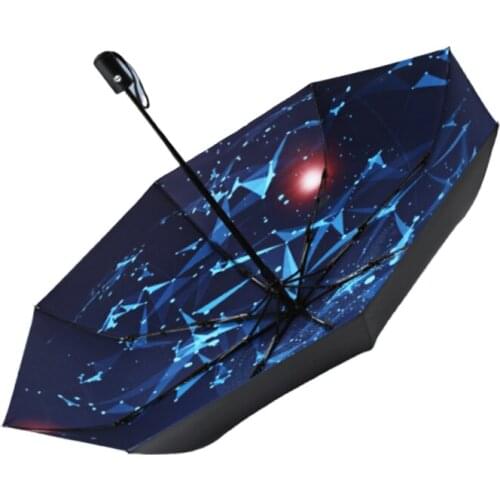 Gifts Three Folding Parasol Sun Protection Anti-UV UPF50+ Umbrella Parapluie folding Women Travel Umbrellas paraguas plegable