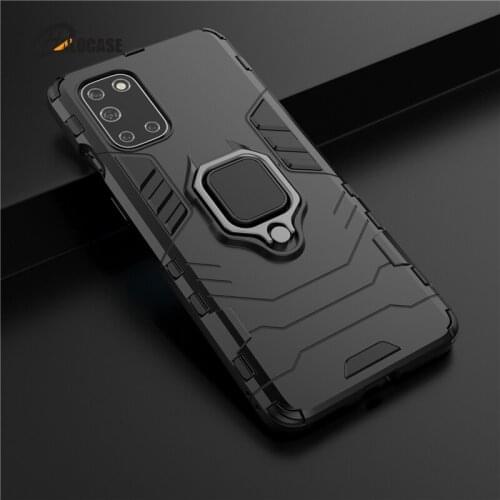 Rugged Armor Shockproof Case For Oneplus 8T 9 8 7 7T Pro Nord N10 5G N100 Hard PC Soft TPU Magnetic Metal Ring Holder Back Cover