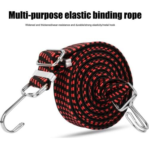Adjustable Bicycle Luggage Rack Strap Fixed Band Hook Bicycle Accessories Elastic MTB Road Bike Cycling Luggage Rope Rubber Cord