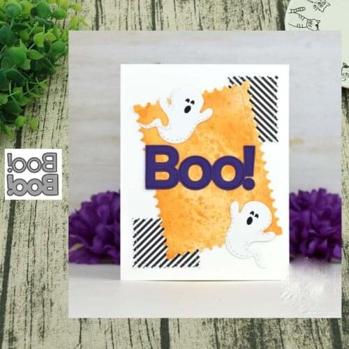 Christmas BOO letter METAL CUTTING DIES Stencil Scrapbooking Photo Album Card Paper Embossing Craft DIY