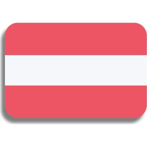 RSHCZY Classic Austria Flag Lapel Pin For Backpacks Coat Acrylic Brooch Patriotism Jewelry Badge Hat Bag Shirt Accessories