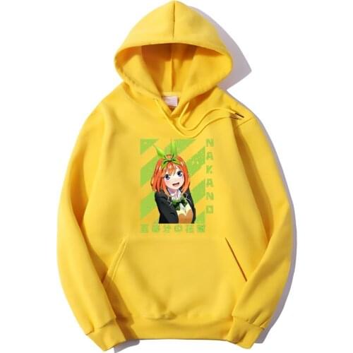 The quintessential quintuplets Hoodie Men Streetwear Pullovers Nakano Hoodies Sweatshirts 90s Anime Hoody y2k Streetwear Tops
