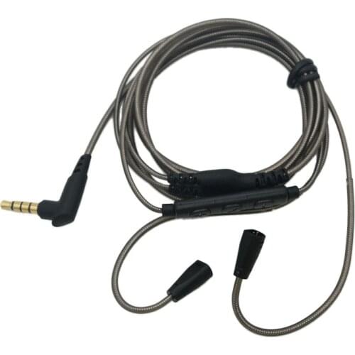 High Quality Earphone Upgrade Cable for SENNHEISER IE80 IE8 IE8I with mic headset replacement line
