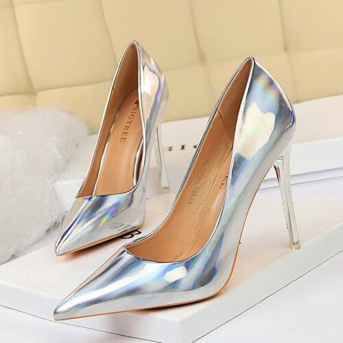 New Spring Women Thin High Heels Sexy Party Shoes Pointed Toe Heels