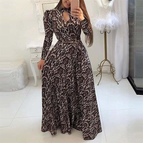5xl Female clothing Large Plus Sizes Dress Womens Dot High Collar Long Sleeve Big Hem Casual Hollow Chest Elegant Slim Dress