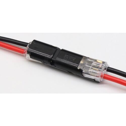 10pcs 2p Spring Connector wire with no welding no screws Quick Connector cable clamp Terminal Block 2 Way Easy Fit for led strip