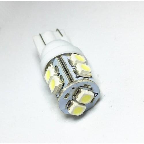 100pcs Car W5W T10 Led Light 168 194 1210 10 SMD LED Trunk lamp Motorcycle The width Light White blue Side Wedge Lamp Bulb 12V