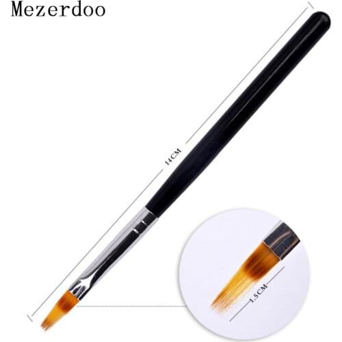 2Pc Nail Art Gradient Uneven Brush Pen Black UV Gel Polish 3D Tips Jagged Gradient Painting Drawing Wood DIY Tools Manicure