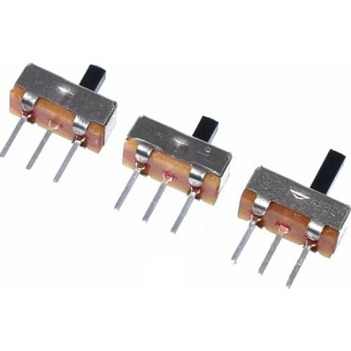 20Pcs/Lot SS12D00G3 SS-12D00G3 Slide Switch 2 Position SPDT 1P2T 3Pin PCB Panel Mini Vertical Toggle Switches For DIY