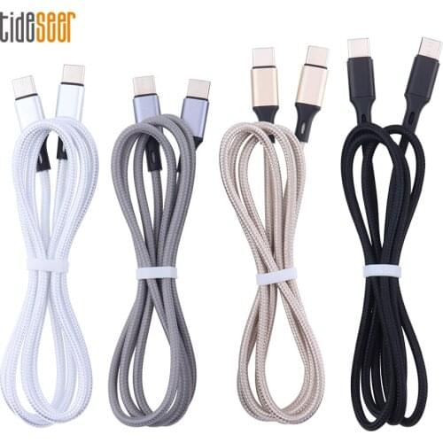 2A PD 1M USB C to Usb Type-C Cable Fast Charge Data Cables for Samsung Huawei Xiaomi Mi 10 USB-C Charging Cord
