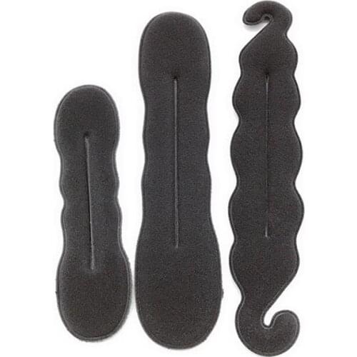 3pcs/set Hair Styling Magic Sponge Clip Foam Bun Curler Hairstyle Twist Maker Tool Hot Sale Fashion Styling Hair Accessories