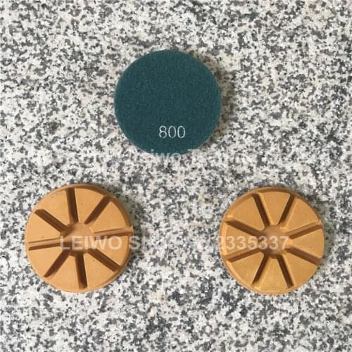 Diamond Resin Pad 4 inch for Marble Floor Wet Polishing 12 mm Thickness Nylon Cloth Circle Abrasive Disc Grit 800 3 Pcs/lot