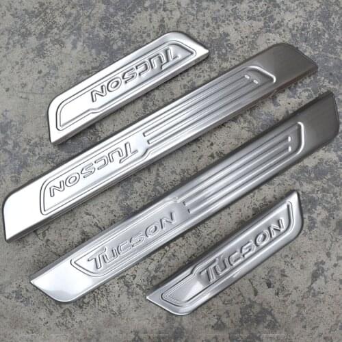 Car styling for hyundai Tucson 2015 2016 2017 2018 2019 2020 stainless steel car Scuff Plate/Door Sill Door Sill Car accessories