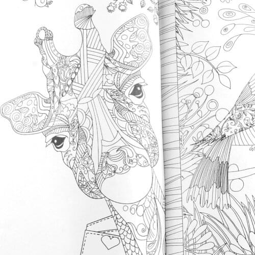 H05B 25*25CM Fairy Tales And Magical Dreams Children Adult Graffiti Coloring Book