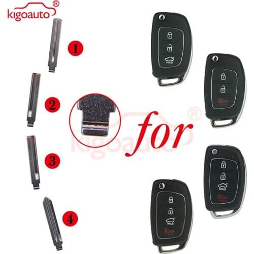 Kigoauto 81996-2W001 5pcs Flip key blade#1 #2 #3 #4 HY18R HYN14R for Hyundai Sonata Santa Fe 2013 2014 2015 2016