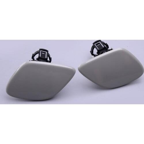 1 Pair Left Right Front Bumper Headlight Washer Jet Nozzle Cover Cap Fit for Lexus RX400H 85382-48020 85381-48060 2006 2007 2008