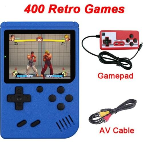 Retro Portable Mini Game players 3.0 Inch Handheld Video Game Consoles AV Out Connect TV HD Screen Two Players For Childhood