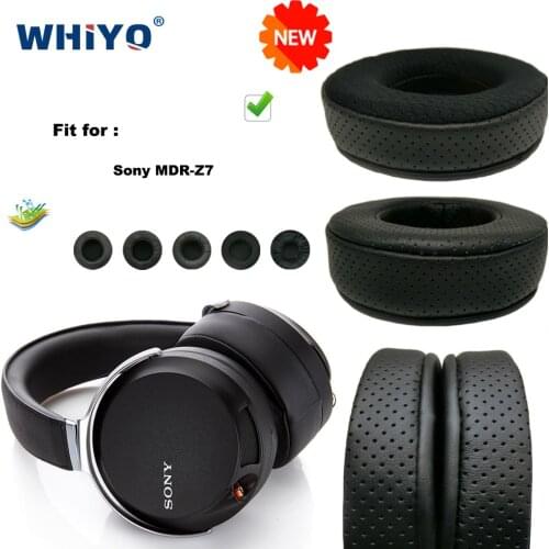 Replacement Ear Pads for Sony MDR-Z7 MDRZ7 MDR Z7 Z 7 Hi-Res Headset Parts Leather Cushion Velvet Earmuff Headset Sleeve Cover