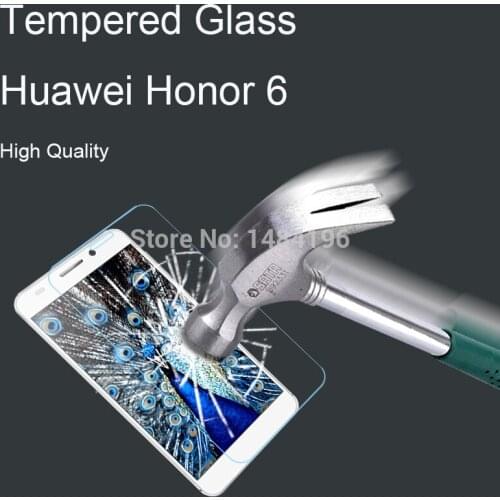 Premium Tempered Glass Screen For Huawei Honor 6 Explosion-proof Tempered Glass 9H Screen Protector For Huawei Honor 6 5"