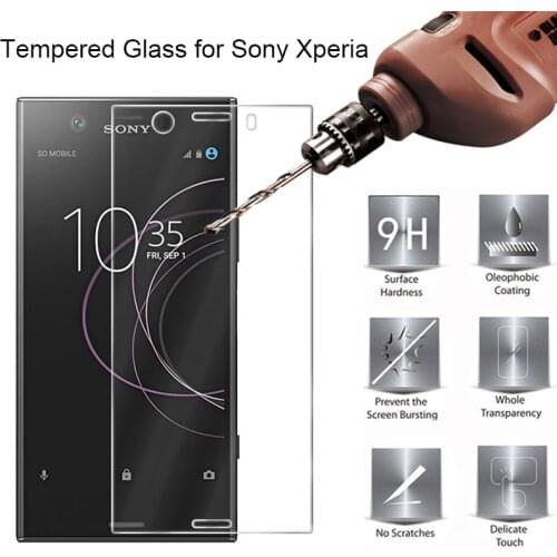Transparent Phone Screen Protector for Sony Xperia XZ1 Compact Protective Glass for Sony XZ2 Premium XZ XZS 9H HD Tempered Glass