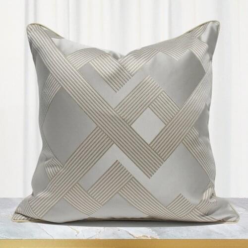Sofa Cushion-cover Luxury Decorative Throw Pillow Cover For Livingroom Couch Large Backrest Geometric Pillow Case 50x50