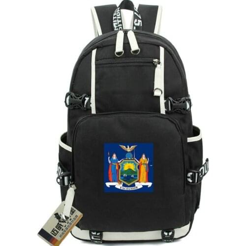 Empire backpack State of New York daypack Flag schoolbag Banner rucksack Satchel school bag Computer day pack