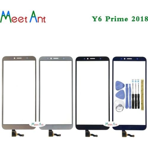 High Quality 5.7" For Huawei Y6 Prime 2018 Touch Screen Digitizer Sensor Outer Glass Lens Panel Black White Gold Blue