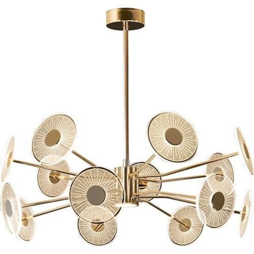 Light luxury post modern minimalist chandelier creative minimalist living room bedroom dining room lamp