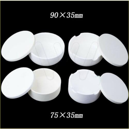 1pc with cover high purity zirconia crowns sintered crucible for dental crucible Crucible with lid flosser